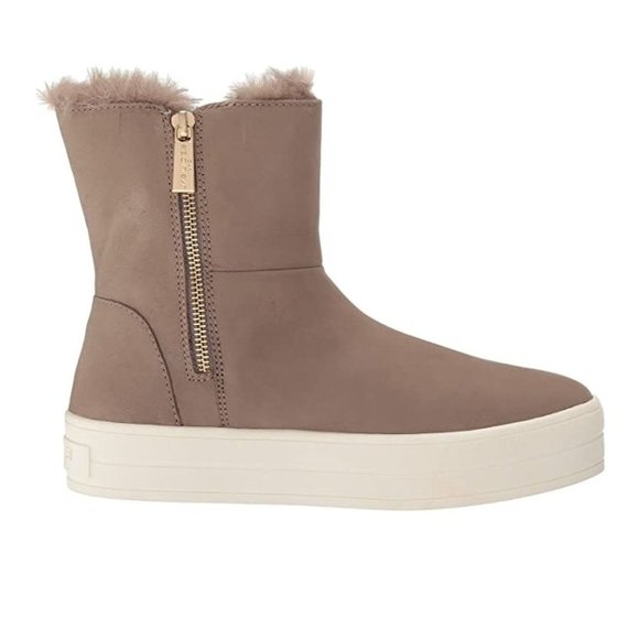 JSlides Henley Faux Fur Lined Nubuck Bootie - Picture 4 of 9